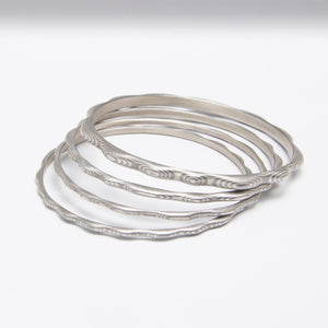 Francesca Urciuoli | Guri bori mokume gane bangles