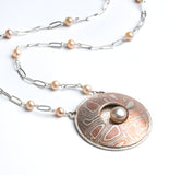 Marcia Geving | Necklace, Mokume with Pearls