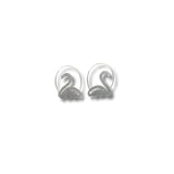 Swan Silhouette Earrings