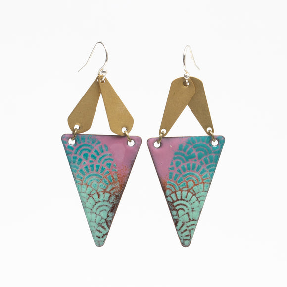 Salmon Belly Earrings