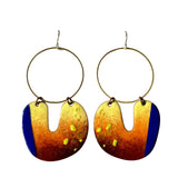 Water wall Earrings