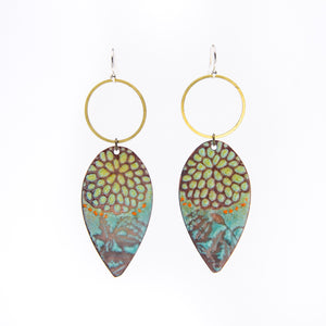 Aqua Blooms Earrings