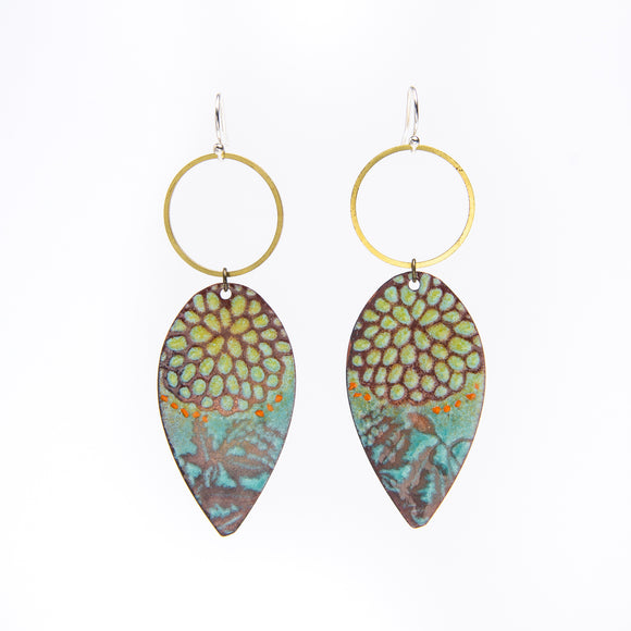 Aqua Blooms Earrings