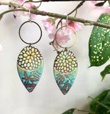 Aqua Blooms Earrings