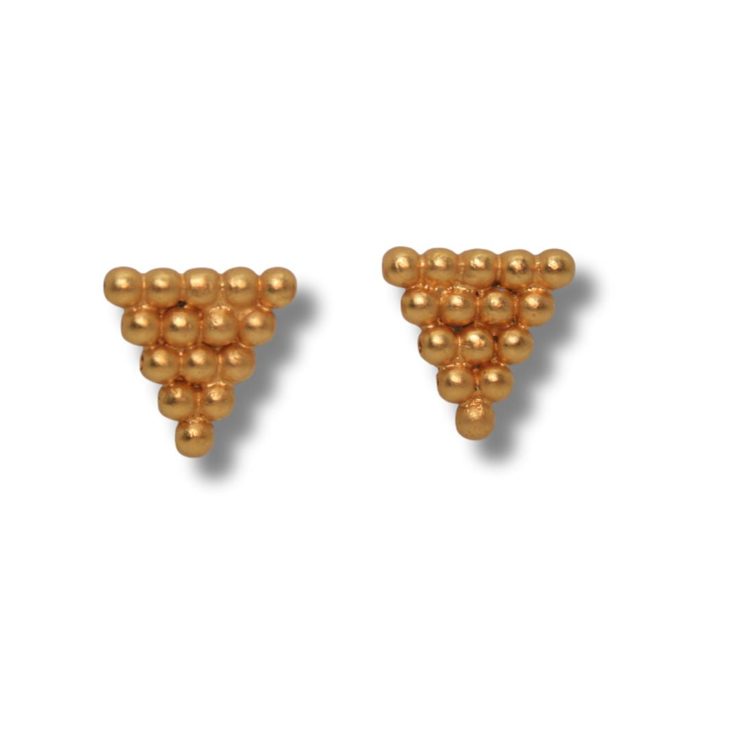 Small Gold Inverted Triangle Earrings – Danaca Design Gallery