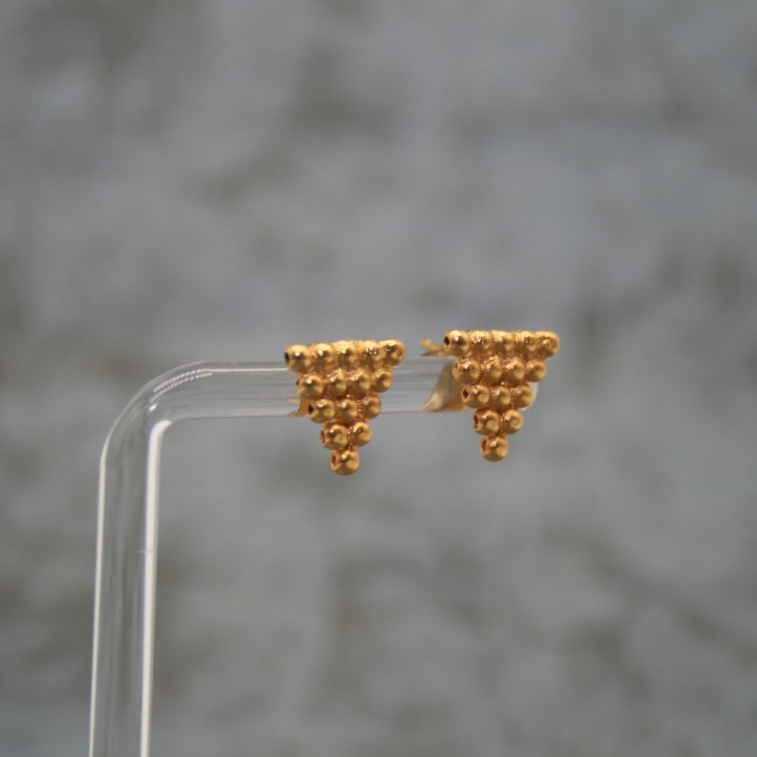 Small Gold Inverted Triangle Earrings – Danaca Design Gallery