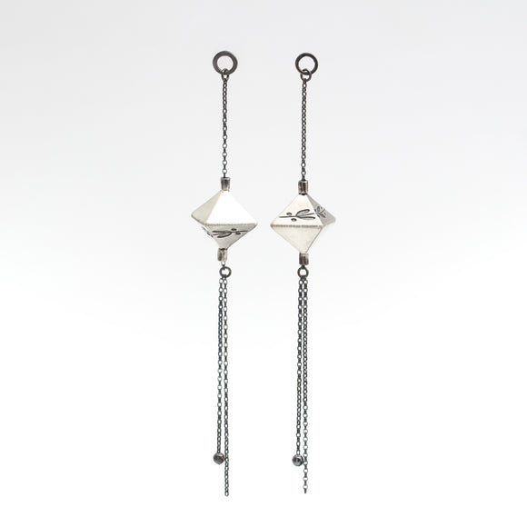 Engraved Dangle Earrings