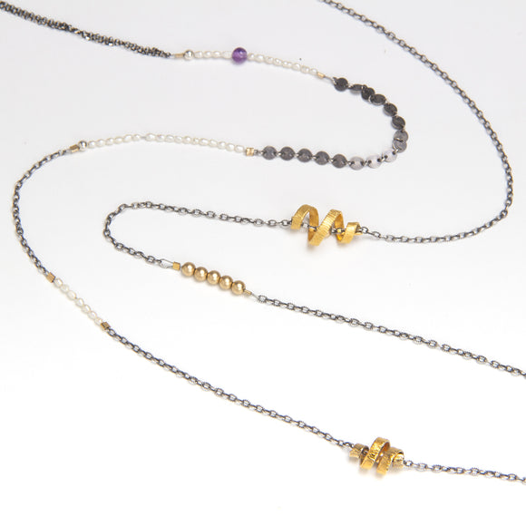 Long Spiral Necklace