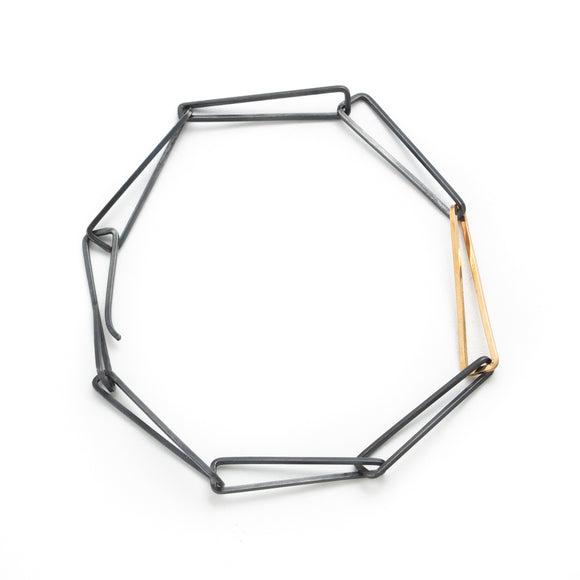 Twist Bracelet Black x Gold