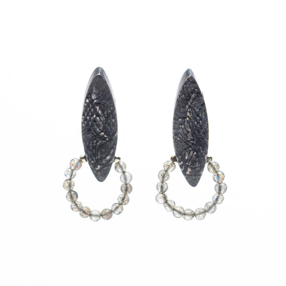 Labradorite Marquise Earrings