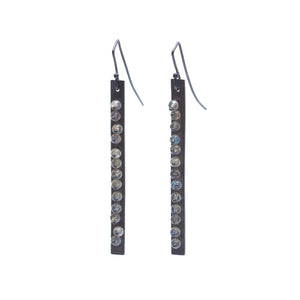 Labradorite Strip Dangle Earrings