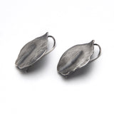 Lilies on red - Lily Petal Earrings