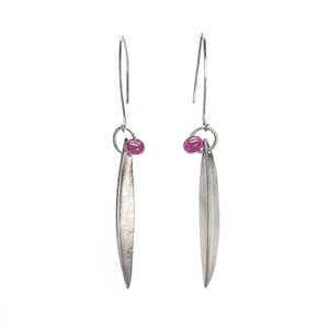 Lilies on Dark Fuschia - Tranquility ll Earrings
