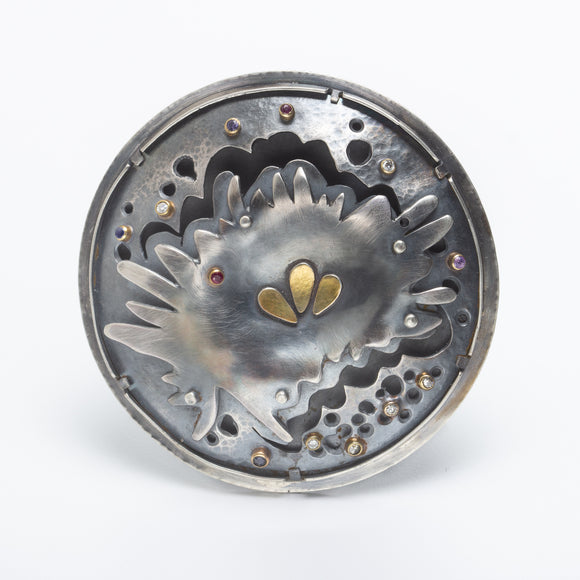 Forest Poppy - Flower Brooch