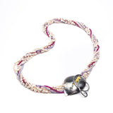 Forest Poppy - Leaf and pearl necklace