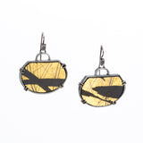 Dragonflies on Olive - Coriolis Earrings