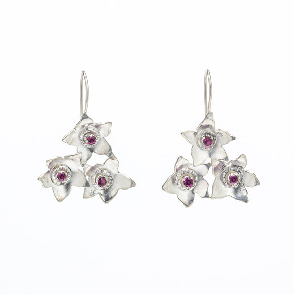 Sakura - Triple Blossom Earrings