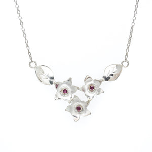 Sakura - Triple Blossom Necklace