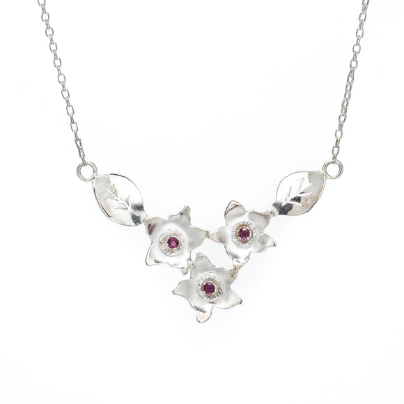 Sakura - Triple Blossom Necklace