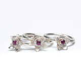 Sakura - Triple Blossom Stacking Rings