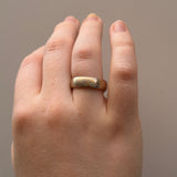 Silver Dome Etched Mokume Band