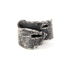 Cherry Bark Ring sterling silver