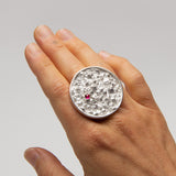 Tory Herford - Crystal Landscape Ring with Ruby