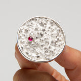 Tory Herford - Crystal Landscape Ring with Ruby