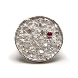 Tory Herford - Crystal Landscape Ring with Ruby