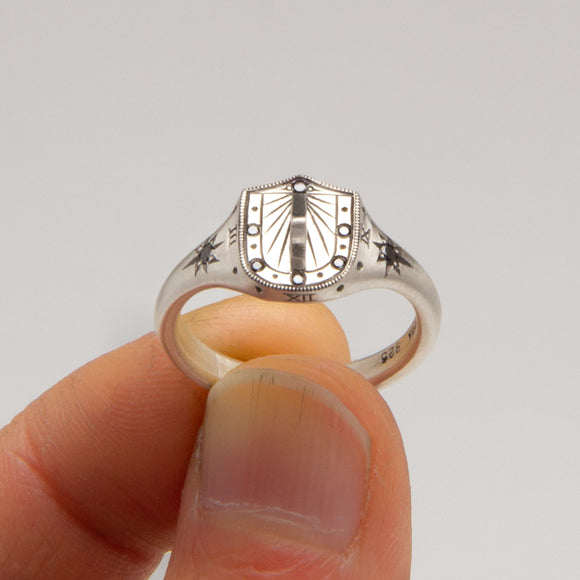 Melissa Scoppa - Sundial Signet Ring