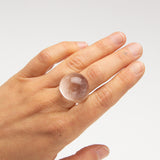 June Cream - Rutilated Quartz Bombe` Ring