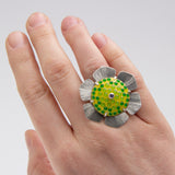 Navah Langmeyer - Polka Dot Flower Ring