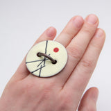 Tracy S Mastro	 - Reversible Button Ring