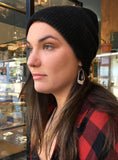 Stainless Steel Mountain and Tree Earrings