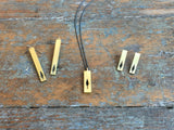 Brass Conifer Tree Necklace and earrings