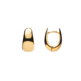 Small Gold Twist Hoop Earrings