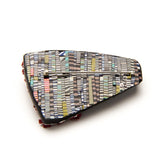 Cynthia Toops - yukata jewelry show floral polymer clay brooch back