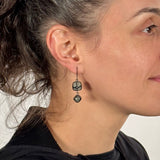 Chiastolite Segmented Dangles in Oxidized Sterling