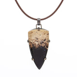 Flame Palm Root Shield Pendant
