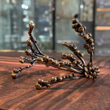 Branch Cuff Bracelet in Silver and Bronze