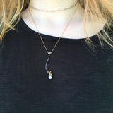 Seed Necklace with Cubic Zirconia