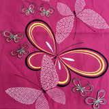 Dana Cassara - Yukata Jewelry Show My Hopeful Butterfly Hoops silver and 14k butterfly hoop and dangle earrings vintage Japanese cotton