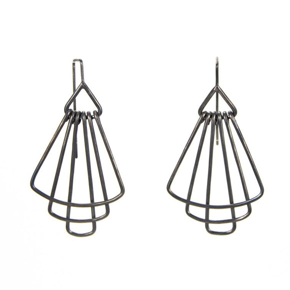 Mini Deco Silver Earrings