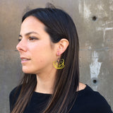 Steel Deco Earrings in Sunny Yellow