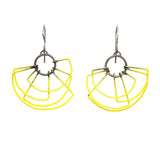 Steel Deco Earrings in Sunny Yellow