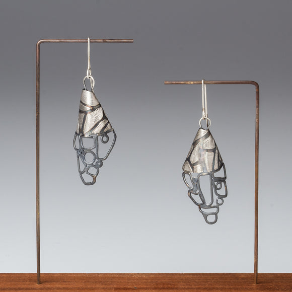 Dappled Silver Earrings
