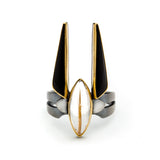 Josiah Trujillo - Rutile and Jade Ring