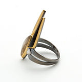 Josiah Trujillo - Rutile and Jade Ring