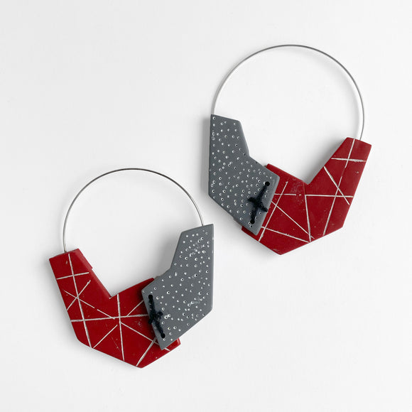 Red Wing Earrings