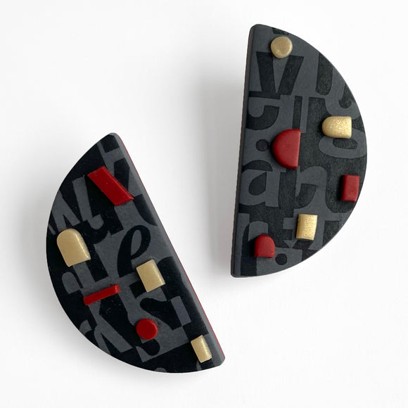 Half Moon Type Earrings